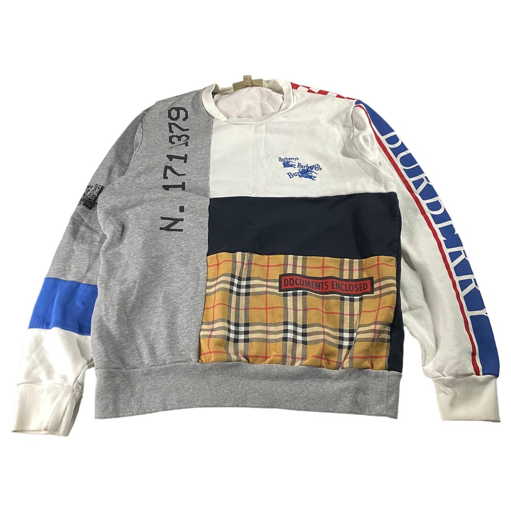 Burberry SS18 Documents Enclosed Archive Nova Check Sweater Men's Medium